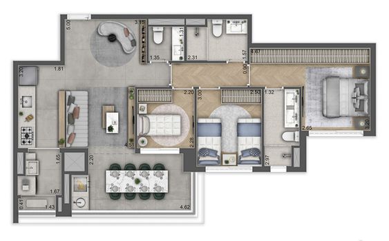 Foto 1 do(a) Apartamento de 3 quartos à venda em Jardim das Acácias, São Paulo
