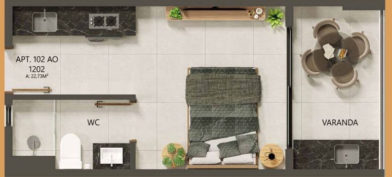 Foto 17 do(a) Flat de 1 quartos à venda em Aeroclube, João Pessoa