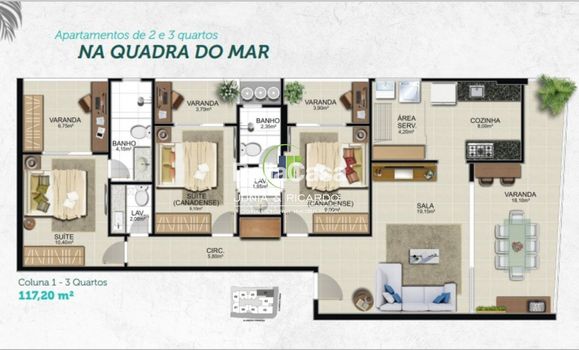 Foto 15 do(a) Apartamento de 2 quartos à venda em Enseada Azul, Guarapari