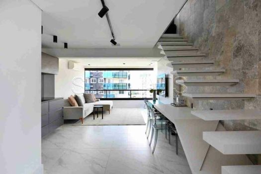 Foto 2 do(a) Flat de 1 quartos à venda em Vila Olímpia, São Paulo
