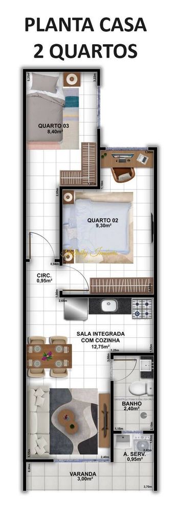 Foto 6 do(a) Casa de 2 quartos à venda em Jardim Alvorada, Nova Iguaçu
