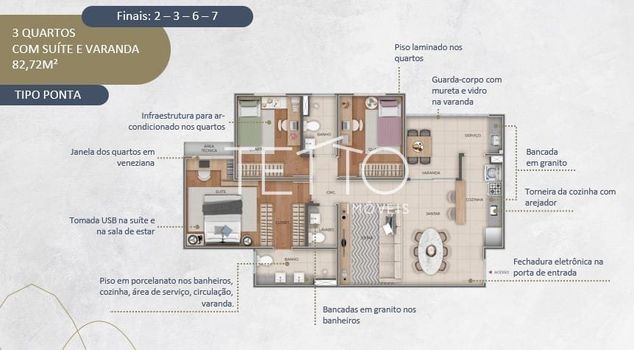 Foto 35 do(a) Apartamento de 3 quartos à venda em Paquetá, Belo Horizonte