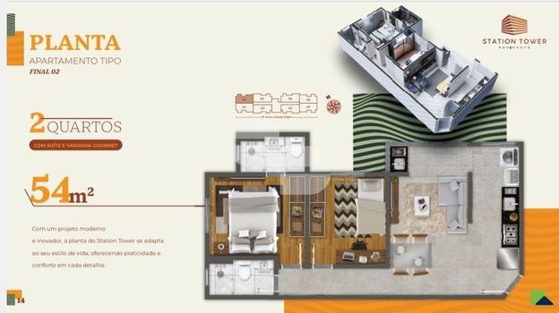 Foto 3 do(a) Apartamento de 2 quartos à venda em Dom Joaquim, Belo Horizonte