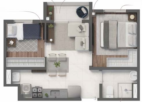 Foto 35 do(a) Apartamento de 2 quartos à venda em Jardim Caravelas, São Paulo