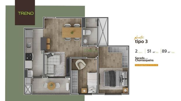 Foto 13 do(a) Apartamento de 2 quartos à venda em Jardim Morumbi, Londrina