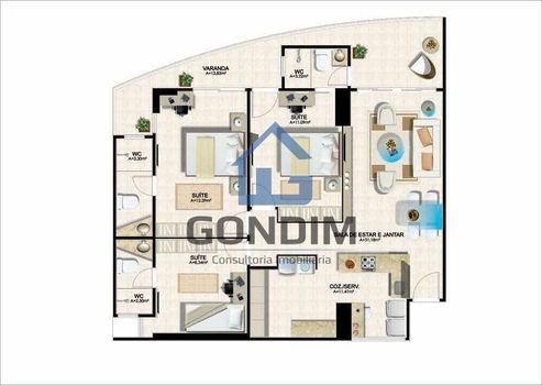 Foto 14 do(a) Apartamento de 3 quartos à venda em Aldeota, Fortaleza