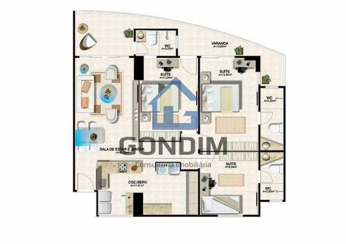 Foto 15 do(a) Apartamento de 3 quartos à venda em Aldeota, Fortaleza