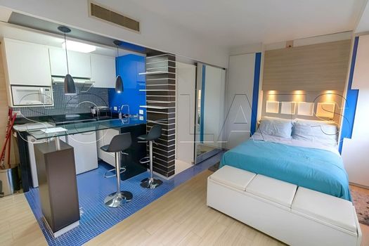 Foto 3 do(a) Flat de 1 quartos à venda em Higienópolis, São Paulo