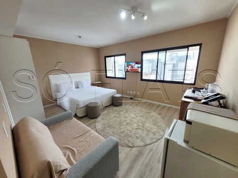 Foto 1 do(a) Flat de 1 quartos à venda em Indianópolis, São Paulo