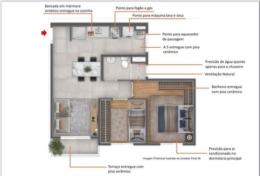 Foto 13 do(a) Apartamento de 2 quartos à venda em Mansões Santo Antônio, Campinas