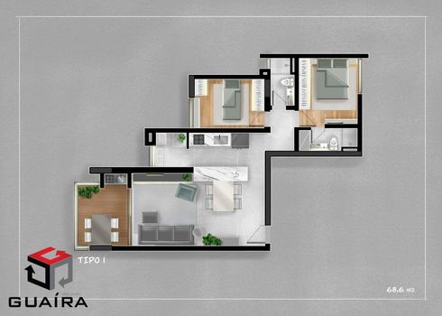 Foto 30 do(a) Apartamento de 2 quartos à venda em Jardim, Santo André