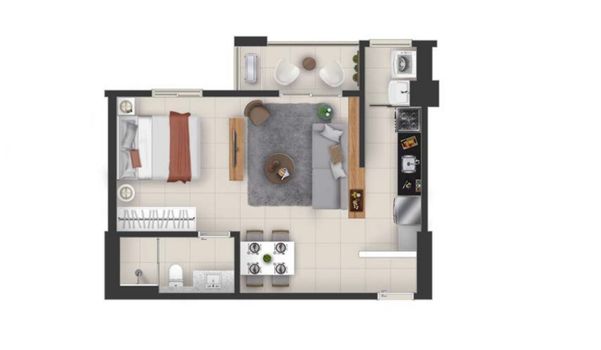 Foto 38 do(a) Apartamento de 1 quartos para alugar em Alto da Boa Vista, Ribeirão Preto