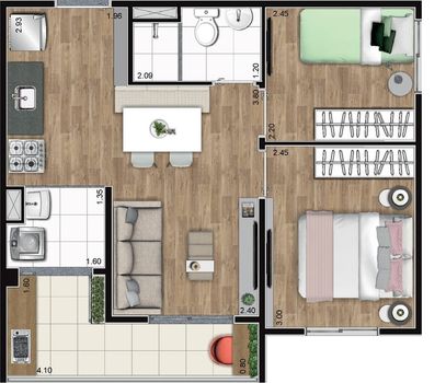 Foto 24 do(a) Apartamento de 2 quartos à venda em Jardim Celeste, São Paulo