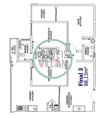 Foto 14 do(a) Apartamento de 3 quartos à venda em Jardim São Dimas, São José dos Campos